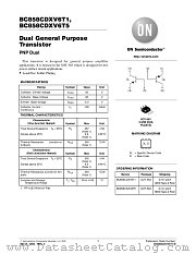 BC858CDXV6T1 datasheet pdf ON Semiconductor