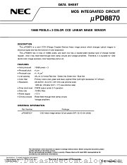 UPD8870 datasheet pdf NEC