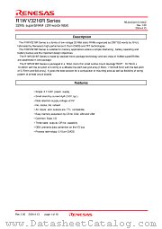 R1WV3216RBG-8SW datasheet pdf Renesas