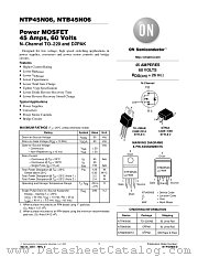 NTP45N06 datasheet pdf ON Semiconductor