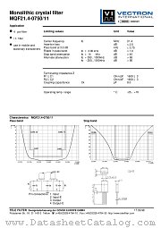 MQF21.4-0750/11 datasheet pdf Vectron