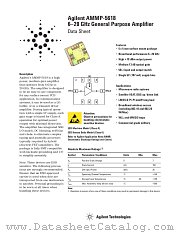 AMMP-5618 datasheet pdf Agilent (Hewlett-Packard)