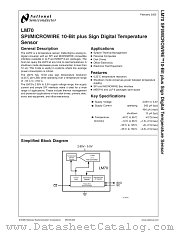 LM70CILDX-5 datasheet pdf National Semiconductor