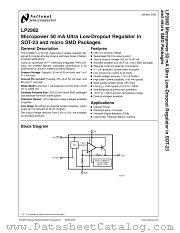 LP2982IM5X-2.6 datasheet pdf National Semiconductor