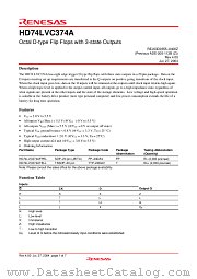 HD74LVC374A datasheet pdf Renesas