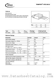 BTS 240-A datasheet pdf Infineon