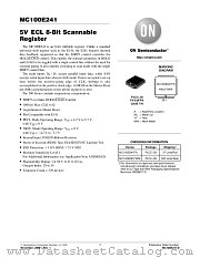 MC100E241FNR2 datasheet pdf ON Semiconductor