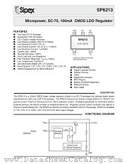SP6213EC5-L-3.0/TR datasheet pdf Sipex Corporation