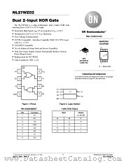 NL27WZ02 datasheet pdf ON Semiconductor