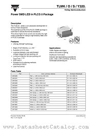 TLMS3200 datasheet pdf Vishay