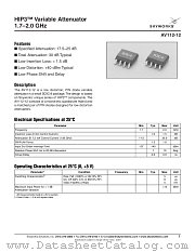 AV112-12 datasheet pdf Skyworks Solutions