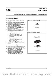 M40Z300WMQ6 datasheet pdf ST Microelectronics