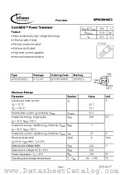 SPW20N60C3 datasheet pdf Infineon