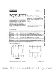 MM74HC4040MTCX datasheet pdf Fairchild Semiconductor