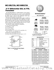 MC100ELT25DR2 datasheet pdf ON Semiconductor