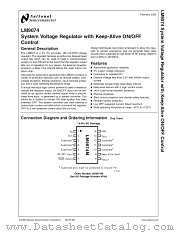 LM9074MX datasheet pdf National Semiconductor
