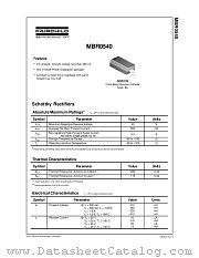 MBR0540_NL datasheet pdf Fairchild Semiconductor