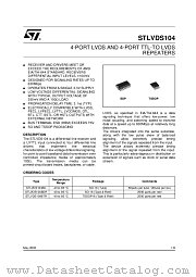 STLVDS104B datasheet pdf ST Microelectronics