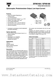 SFH618A-3 datasheet pdf Vishay