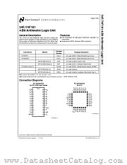54F181FM-MLS datasheet pdf National Semiconductor