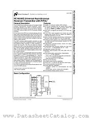 PC16550DV datasheet pdf National Semiconductor