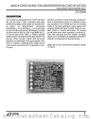 DC570A datasheet pdf Linear Technology
