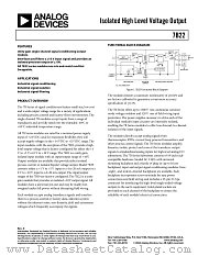 7B22 datasheet pdf Analog Devices