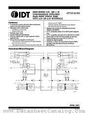 IDT70V3379S4BC8 datasheet pdf IDT