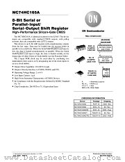 MC74HC165A datasheet pdf ON Semiconductor