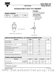 SUD17N25-165 datasheet pdf Vishay