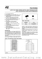 74LVC245A datasheet pdf ST Microelectronics