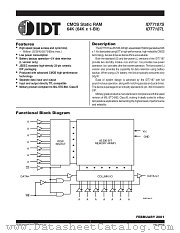 IDT7187L70DB datasheet pdf IDT