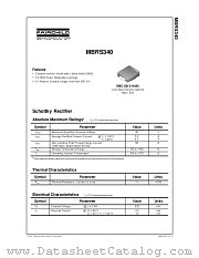 MBRS340_NL datasheet pdf Fairchild Semiconductor