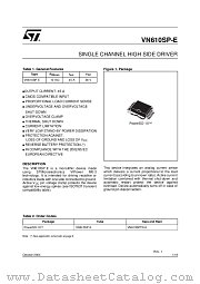 VN610SPTR-E datasheet pdf ST Microelectronics