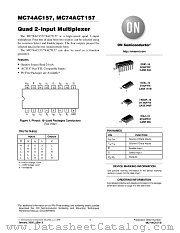 MC74AC157D datasheet pdf ON Semiconductor