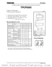 TPCF8302 datasheet pdf TOSHIBA