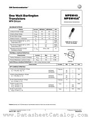 MPSW45 datasheet pdf ON Semiconductor