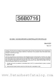 S6B0716X datasheet pdf Samsung Electronic