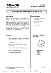 CFH400 datasheet pdf TriQuint Semiconductor