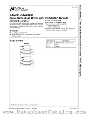 5962-8776001MSA(54ACT244FMQB) datasheet pdf National Semiconductor