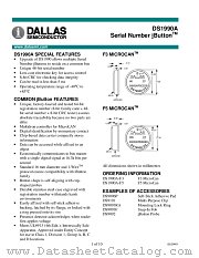 DS1990A datasheet pdf MAXIM - Dallas Semiconductor