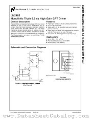 LM2465TA datasheet pdf National Semiconductor