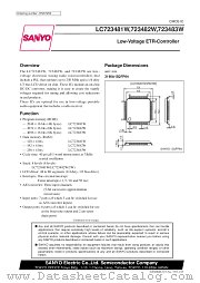 LC723483W datasheet pdf SANYO
