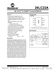 24LC22AT-I/SN datasheet pdf Microchip