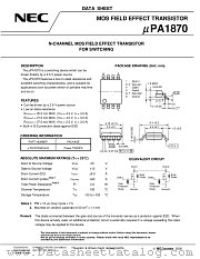 UPA1870GR-9JG-E1 datasheet pdf NEC