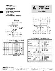 DSW32025 datasheet pdf DAICO Industries