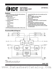 IDT7007L15J8 datasheet pdf IDT