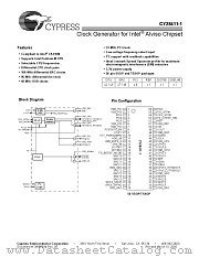 CY28411OXC-1 datasheet pdf Cypress