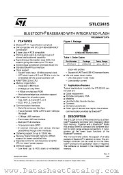 STLC2415 datasheet pdf ST Microelectronics