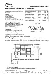 BTS 660P datasheet pdf Infineon
